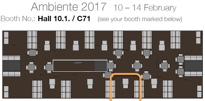 Upcoming Participant Ambiente Fair 10-14 Februari 2017